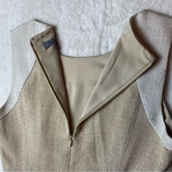 Classiques Entier Sleeveless Dress Neutral/Taupe Size 4 - Picture 7 of 13